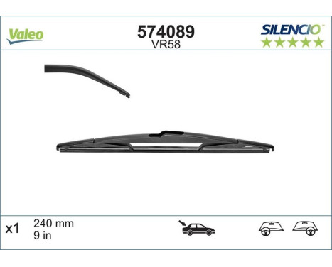 Balai d'essuie-glace SILENCIO REAR 574089 Valeo, Image 2