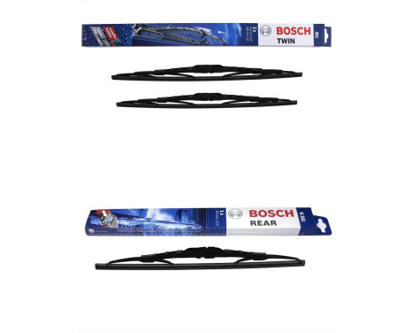 Ensemble de réduction d'essuie-glaces Bosch avant + arrière 361+H341