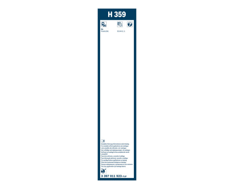 Ensemble de réduction d'essuie-glaces Bosch avant + arrière 552+H359, Image 4