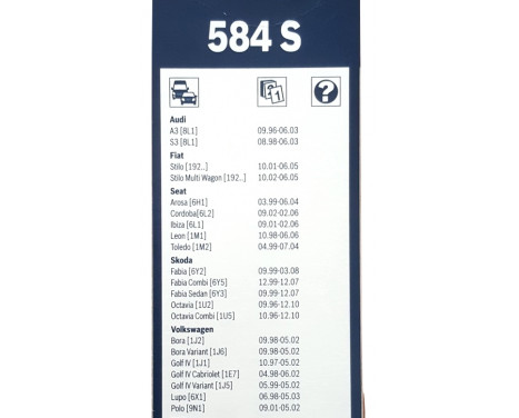 Ensemble de réduction d'essuie-glaces Bosch avant + arrière 584S+H282, Image 4