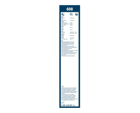 Ensemble de réduction d'essuie-glaces Bosch avant + arrière 608+H402, Image 15