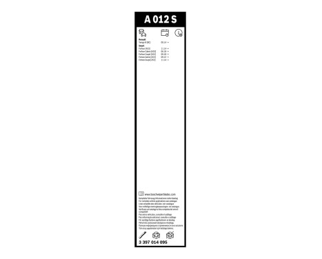 Ensemble de réduction d'essuie-glaces Bosch avant + arrière A012S+H304, Image 11