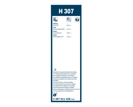 Ensemble de réduction d'essuie-glaces Bosch avant + arrière A156S+H307, Image 5