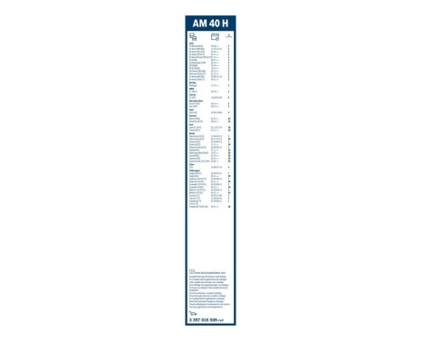 Ensemble de réduction d'essuie-glaces Bosch avant + arrière A187S+AM40H, Image 16