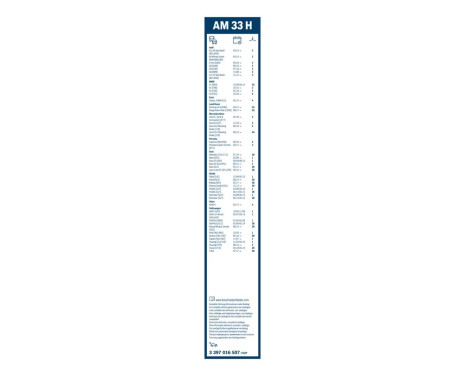 Ensemble de réduction d'essuie-glaces Bosch avant + arrière A204S+AM33H, Image 16