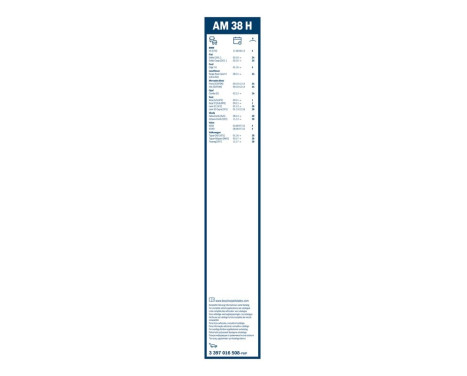 Ensemble de réduction d'essuie-glaces Bosch avant + arrière A244S+AM38H, Image 16