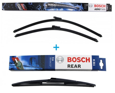 Ensemble de réduction d'essuie-glaces Bosch avant + arrière AM540S+H311