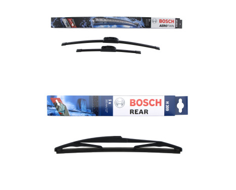 Ensemble de réduction d'essuie-glaces Bosch avant + arrière AR553S+H309