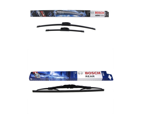 Ensemble de réduction d'essuie-glaces Bosch avant + arrière AR553S+H341