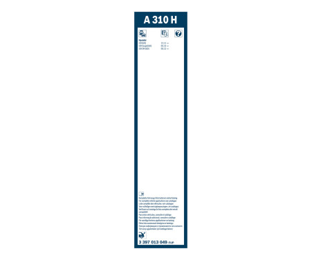 Ensemble de réduction d'essuie-glaces Bosch avant + arrière AR654S+A310H, Image 14