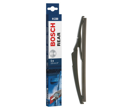 Essuie-glace arrière Bosch H230 - Longueur : 230 mm - Balai d'essuie-glace arrière