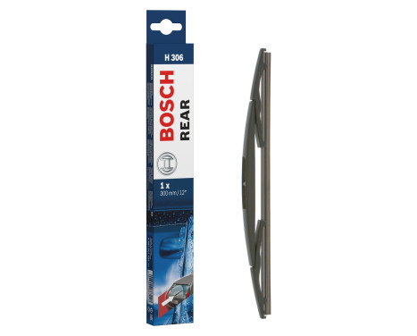 Essuie-glace arrière Bosch H306 - Longueur : 300 mm - Balai d'essuie-glace arrière
