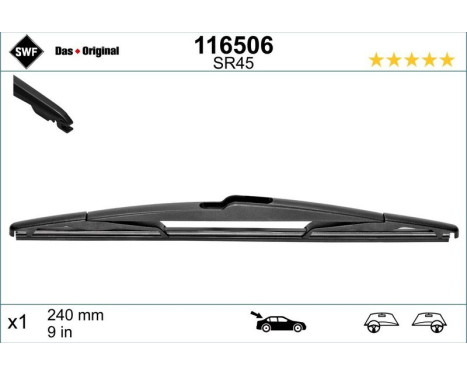 Essuie-glace DAS ORIGINAL REAR 116506 SWF