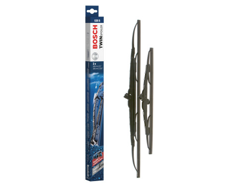 Essuie-glaces Bosch Twin 535S - Longueur : 530/340 mm - Jeu de balais d'essuie-glace avant