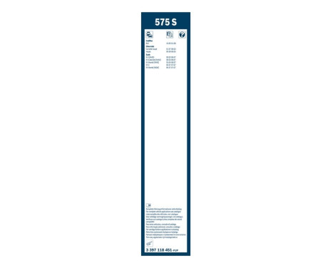 Essuie-glaces Bosch Twin 575S - Longueur : 575/575 mm - Jeu de balais d'essuie-glace avant, Image 7