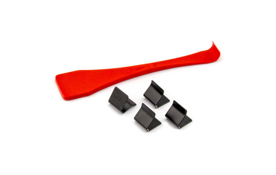 Clips métalliques ClimAir pour déflecteurs d'air latéraux + outils de montage