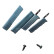 Kit de clips de montage CL 3277 pour déflecteurs d'air latéraux pour Volkswagen Transporter T5/T6