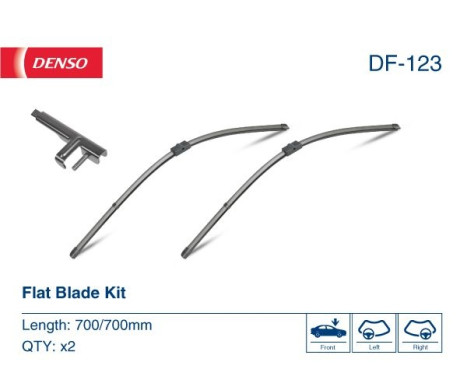 Balai d'essuie-glace DF-123 Denso, Image 4