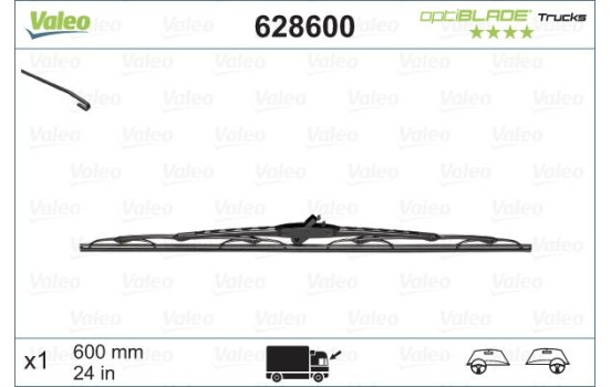 Balai d'essuie-glace OPTIBLADE TRUCKS 628600 Valeo, Image 2