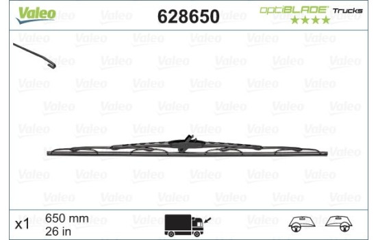 Balai d'essuie-glace OPTIBLADE TRUCKS 628650 Valeo, Image 2