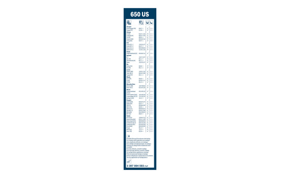 Essuie-glace Bosch Twin 650US - Longueur : 650 mm - Essuie-glace avant simple, Image 3