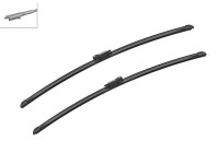 Essuie-glaces Bosch A824S Aerotwin Longueur : 700/700 mm - jeu d'essuie-glaces pour