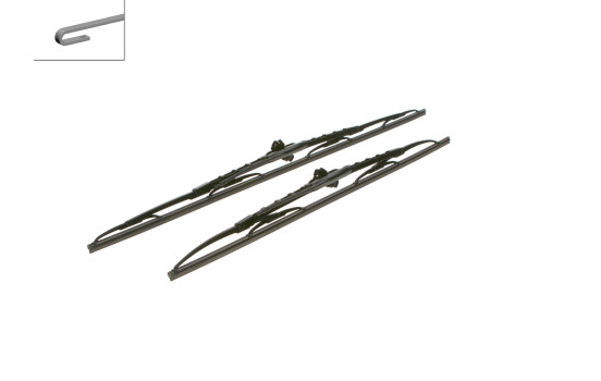 Essuie-glaces Bosch Twin 725 - Longueur : 650/550 mm - Jeu d'essuie-glaces avant, Image 4