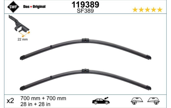 Essuie-glaces Peugeot 407 119389 SWF, Image 3
