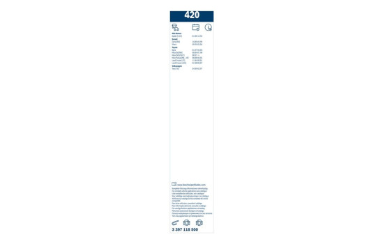 Pack économique de balais d'essuie-glace Bosch 32 + H420, Image 22