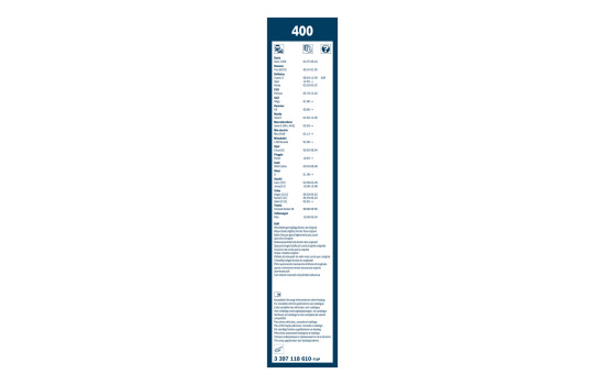 Pack économique de balais d'essuie-glace Bosch 400 + A301H, Image 4