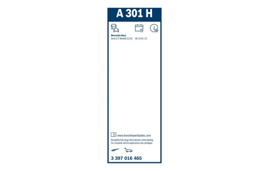 Pack économique de balais d'essuie-glace Bosch 400 + A301H, Image 21