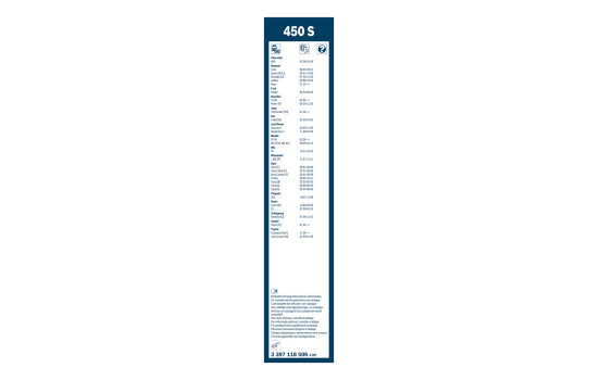 Pack économique de balais d'essuie-glace Bosch 450S + H355, Image 4
