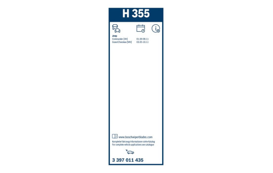 Pack économique de balais d'essuie-glace Bosch 450S + H355, Image 20
