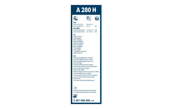 Pack économique de balais d'essuie-glace Bosch 480S + A280H, Image 14
