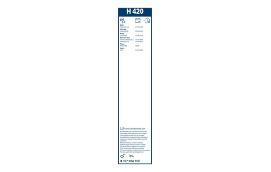 Pack économique de balais d'essuie-glace Bosch 481 + H420, Image 11