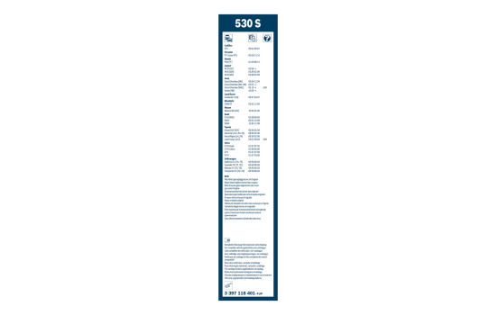 Pack économique de balais d'essuie-glace Bosch 530S + 340U, Image 4