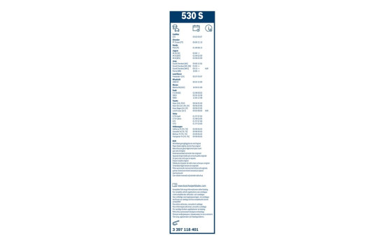Pack économique de balais d'essuie-glace Bosch 530S + 340U, Image 10
