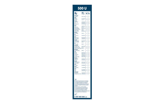 Pack économique de balais d'essuie-glace Bosch 531 + 500U, Image 4