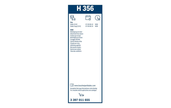 Pack économique de balais d'essuie-glace Bosch 531S + H356, Image 23