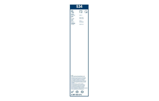 Pack économique de balais d'essuie-glace Bosch 534 + H341, Image 22