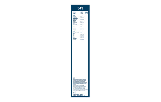 Pack économique de balais d'essuie-glace Bosch 543 + A400H, Image 4