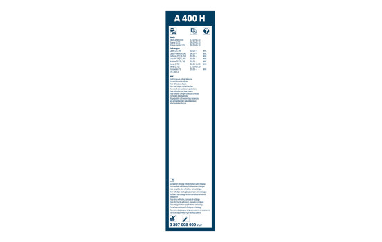 Pack économique de balais d'essuie-glace Bosch 543 + A400H, Image 11