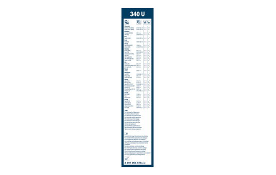 Pack économique de balais d'essuie-glace Bosch 552 + 340U, Image 4