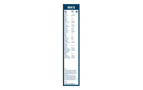 Pack économique de balais d'essuie-glace Bosch 604S + H282, Image 4