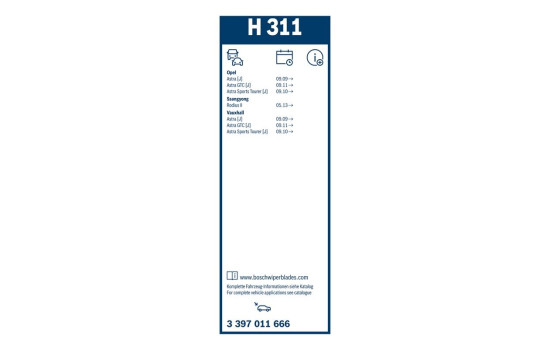 Pack économique de balais d'essuie-glace Bosch 604S + H311, Image 22