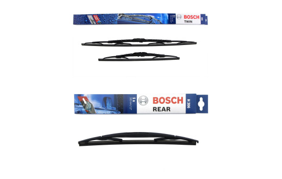 Pack économique de balais d'essuie-glace Bosch 605 + H306