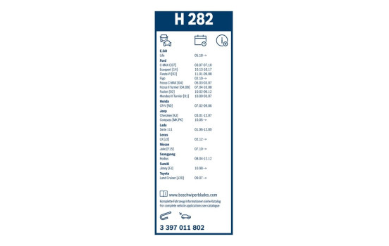 Pack économique de balais d'essuie-glace Bosch 727 + H282, Image 22