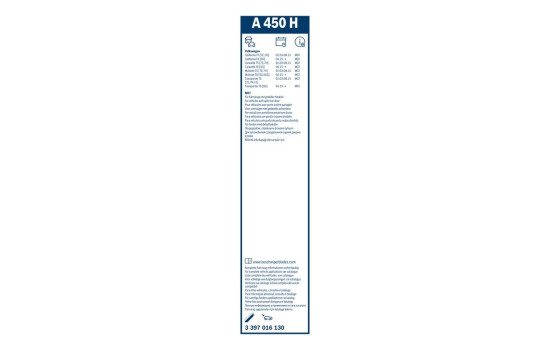 Pack économique de balais d'essuie-glace Bosch 801S + A450H, Image 21
