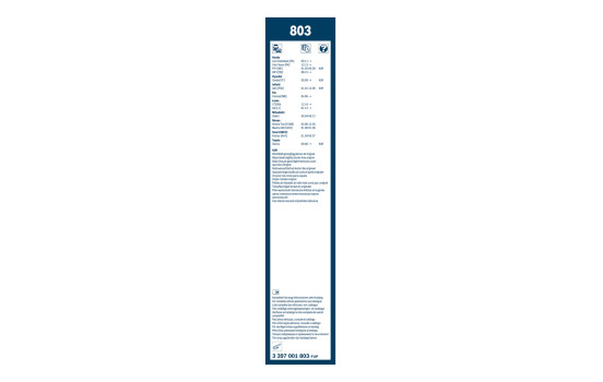 Pack économique de balais d'essuie-glace Bosch 803 + H409, Image 4