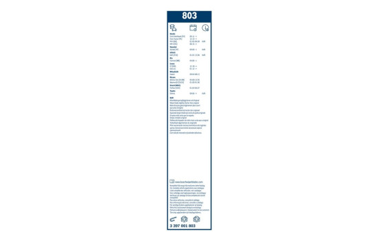 Pack économique de balais d'essuie-glace Bosch 803 + H409, Image 7